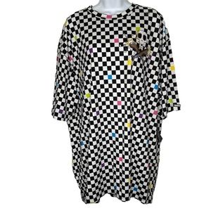 Crown Collective Blackhearted Checkerboard Shirt NWT